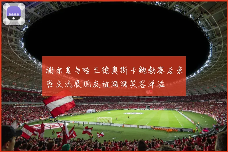 谢尔基与哈兰德奥斯卡鲍勃赛后亲密交流展现友谊满满笑容洋溢
